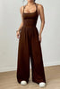 Spring Fall Women's Jumpsuit Solid Color Double-Strap Relaxed-Fit Casual Pants Y2k Clothing