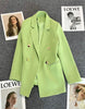 Spring Autumn Long Sleeve Female Blazer Double Button Jacket Ladies Business Work Wear Formal Coat Women Outerwea