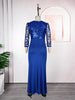 Plus Size African Party Dresses for Women Dashiki Sequin Sexy Bodycon Long Dress Elegant Outfits Muslim Wedding Evening Gowns