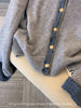 High-Quality Korean Denim Shirt Collar Stitching Fake Two-piece Sweater Women Cardigan Chic Knitted Coat Female Tops