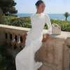 Elegant Long Sleeve Lace Up Bodycon Maxi Dress Women Spring Autumn O Neck White Black Party Evening Long Dresses Outfits