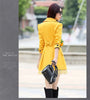 2026Spring Autumn Windbreaker Coat Women Slim Mid Long Lace Trench Coat Female Casual Double-breasted Outerwear Tops