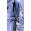 Splicing Denim Jacket Women Spring Autumn Korean Denim Shirt Ladies Tops Casual Jean Coat Female Windbreaker