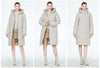 winter quilted coat long womens cotton jacket warm casual hooded parka GWD3716I