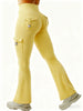 Essential Women's Fitness Pants: High-Waisted Flared Workout Pants with Pockets, Shaping and Tummy-Control Fitness Pants