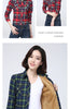 Winter Women's Warm Plaid Shirt Coat Casual Fleece Velvet Plus Thicke Jacket Tops College Style Woman Clothes Outerwear