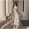 Floral Print Women Dress Button Down Mock Neck Maxi Dresses Long Lantern Sleeve A-Line Waist Belt Flared Hem Elegant Streetwear