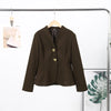 Solid Mini Skirt Set For Women Spring Long Sleeve Waist Jacket Hip Package Skirt 2 Piece Sets Lady Chic Suits