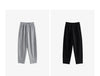 Women Casual Pants Winter Sweatpants Tapered Elastic Waist Split Design Fleece-Lined Warm Trousers