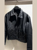 Black Sequined Jacket Lapel Neck Dull Sleeve Zipper Pocket Coat Spring Autumn Female High Street England Style Outewear