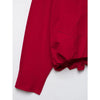2026Classic Commuter Style Women S Red Hooded Pilot Jacket Cotton Padded Elastic Ruffle Hem Loose Short Casual Coat
