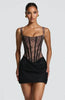 Lace Corset Mini Dress Women Square Neck Wide Strap Ruched Satin Bodycon Short Dress Club Party Cocktail Vestidos