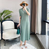 Pleated Long Sleeve V-neck Dress Women Spring Korean Designer Casual Black Dresses Elegant Aesthetic Clothes