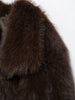 Casual Brown Thick Fur Jackets Women Long Sleeve V Neck Autumn Winter Faux Fur Coats Streetwear Outwears
