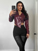 Faux Leather Single Button Crop Jacket Women Autumn Cross Neck Full Sleeve Wild Style Classic Streetwear Coat
