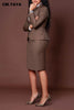 Women's Set Full Sleeve Button Blazer + Skirts Suit Winter Casual Streetwear Two 2 Piece Set Africa OL Work Outfits