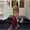 Women Chic Vacation Outfits Leopard Print Sheer Chiffon Shirt Casual Turn-down Collar Mini Dress & Detachable Scarf