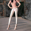 Sexy Ultrathin Cool Silky Satin Pencil Pants Shiny Skinny Trousers Women's Gym Tights Pants Lift Butt Shapewear Pants Legging