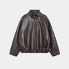 Chic Pu Leather Women's Jackets Skirts Suit Vintage Stand Collar Zipper Full Sleeve Outfits Female Autumn Lady Streetwears