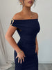 Autumn Women's Off-Shoulder Boat Neck Dress Sexy Elegant Long Skirt Evening Gown for Women