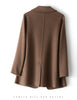 Women's Coat Pure Wool Plaids and Tweedst Camel Women's Coat Elegant Trench Coat