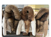 White Duck Down Jacket Winter Women Warm Loose Coat Natural Real Fox Fur Collar Thick Outerwear Parkas