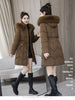Winter Down Cotton Jacket Women Korean Cotton-Padded Thicken Warm Mid Long Hooded Parkas Slim Coat Female Casual Ladies Tops