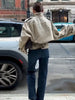 Casual Double Breasted Short Trench Coats Women Solid Stand Collar Lace Up Versatile Jacket Spring Daily Lady Outerwear