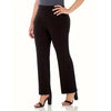 Women's Plus Size Elastic Waist Straight Pants Slim Look