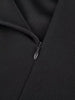 Womens Sexy Black Cap Sleeve V Neck Elegant Cocktail Party Knee Length Wrap Bodycon Bar Evening Dress
