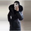 Warm Women's Puffy Quilted Hooded Long Cotton Coat Loose Solid Stand Collar Lace Up Zipper Overcoats Winter Lady Outwear