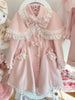 Japanese Lolita Ladies Coat Sweet and Fresh Kawaii Gentle Bow Lace Tweed Coat Autumn and Winter Daily Versatile Outerwear Jacket