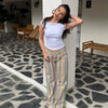 Mujer Striped Baggy Jeans Woman Low Rise Wide Leg Jeans Pants for Women Boyfriend Jeans Women Straight Women's Denim Pants