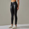 Women Black Pu Leather Pants High Waist Leather Sexy Leggings Trousers Warm Winter Leggings Fleece Trousers Women Thick Stretch