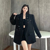 Korean High-Quality Women Blazer Autumn V-neck Loose Long Sleeve Temperament Casual Blazers Jackets Female Outerwear