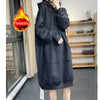 Plus Size Pullover Dress Oversize Thick Warm Women's Hoodies Autumn Loose Hoodies Sweatshirts Long Sleeve Streetwear Sports
