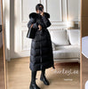 Winter Women 90% White Duck Down Jackets Ultra Light Warm Long Parkas Real Fox Fur Collar Female Hooded Snow Coats