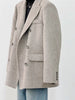 Women's Double-faced Woolen Coat Spring Autumn Suit Collar Double Breasted Long Sleeve Temperament Commuting Purple Jacket