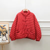 Women Ultralight White Duck Down Jacket Over Size Loose Casual Autumn Winter Outwear Vintage Coat