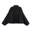 Spring Women's Suede Texture Effect Loose Version of Lapel Shoulder Jacket