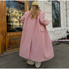 Autumn Winter Solid Women's Woolen Overcoat Urban Long Sleeve Lapel Button Female Outwear Elegant Lady Overcoats