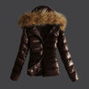 Winter Jackets Women Basic Coats Faux PU Leather Winter Jackets Women Artificial Fur Collar Coat Female Outerwear