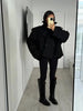 Solid Lace Up Short Windbreaker Women Elegant Full Sleeve Button Loose Chic Trench Coat Office Lady Daily Commute Outwear