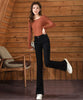Winter Vintage Velvet Flare Jeans Warm Plush Lined Skinny Vaqueros Casual High Waist Womens Denim Pants Thicken Bell-bottoms