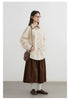 Women Shirt Loose Striped Long Sleeve Female Blouses Butterfly Button Cotton Girl Coat Autumn Winter