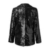 Dressy Sequin Coat Women's Sequin Jacket Shiny Open Front Blazer Jacket Party Sparkly Long Sleeve Cardigan Coat With Pockets 80%