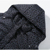 In stock Polka Dot Hooded Puffer Coat Drawstring Hem Zip‑Up Winter Women Warm Pants Set Glam Causal Lady Cotton‑Padded Suit