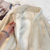 Fleece Jacket Women Autumn Winter Thick Double Sided Cardigan Loose Casual Lamb Wool Hoodie