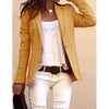 Women's Jacket Long-sleeved Candy Color Y2k Top Slim Coat Office Casual Blazer