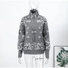 Spring Paisley Cashew Flower Jacquard Jacket For Women Casual Long Sleeve Zipper Sweater Lady Chic Street Knitted Outerwear